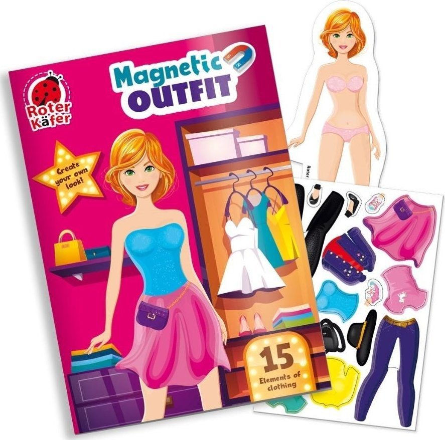 Układanka magnetyczna Modna dziewczyna