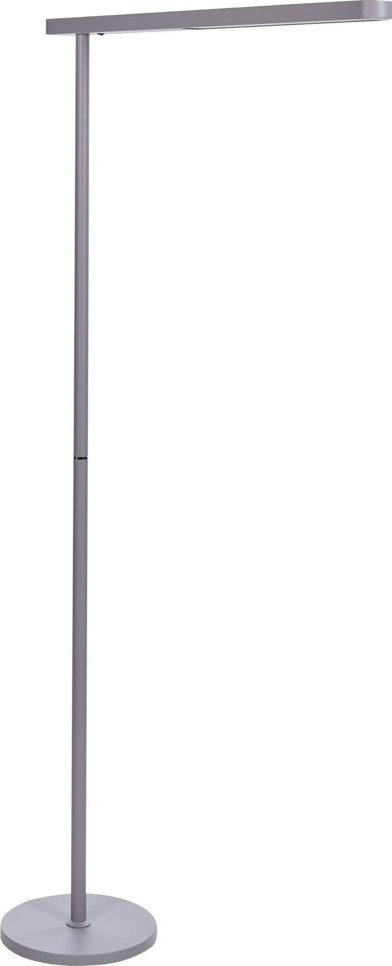 Lampa podłogowa Beliani Lampa podłogowa LED metalowa srebrna PERSEUS