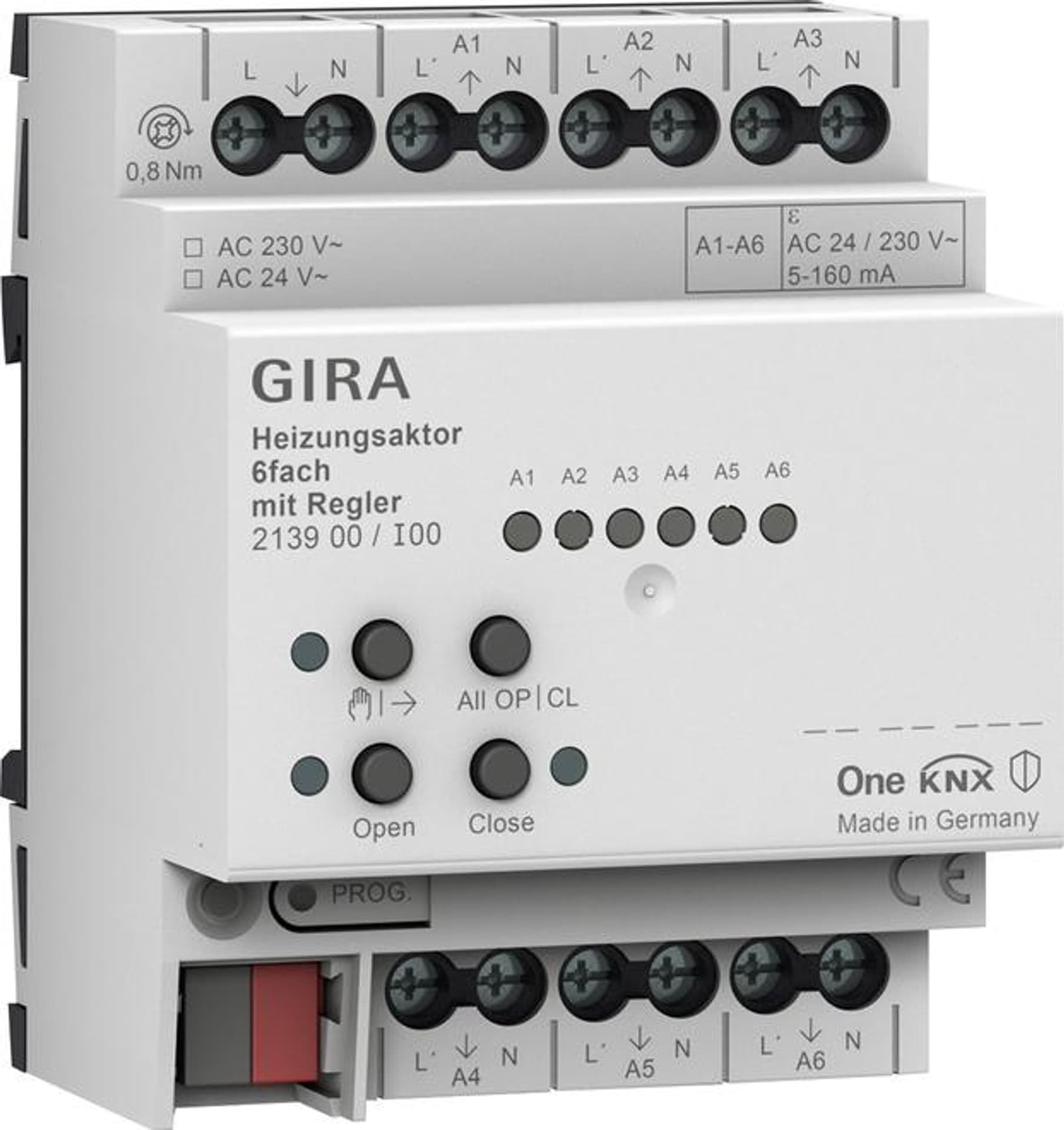 GIRA GIRA aktor grzewczy 6x regul. KNX ONE 213900