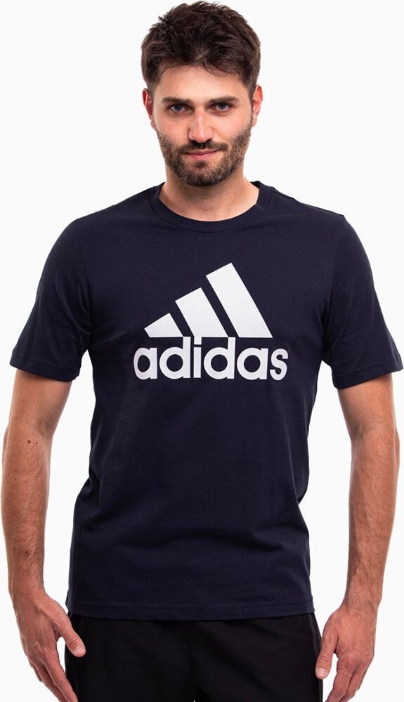 Adidas Koszulka męska adidas Essentials Single Jersey 3-Stripes Tee granatowa IC9348 S