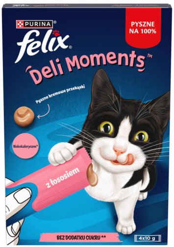 PURINA FELIX Deli Moments Salmon 4x10g