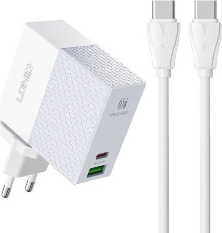 Ładowarka LDNIO Ładowarka sieciowa LDNIO A2620C USB, USB-C 65W + kabel USB-C - USB-C