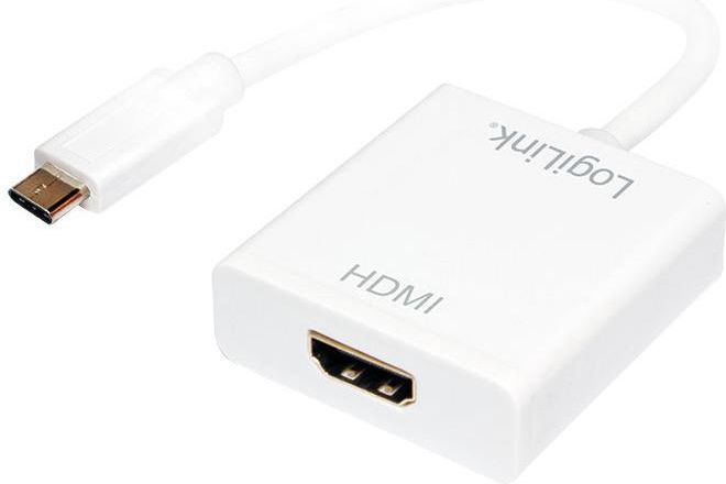 Adapter USB LogiLink USB-C - HDMI Biały (UA0236A)