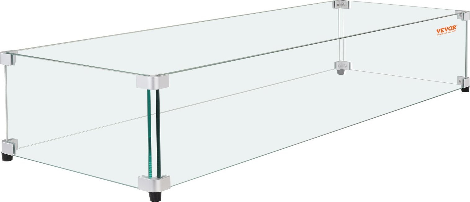 Vevor Prostokątna Osłona Przeciwwiatrowa Paleniska Gazowego