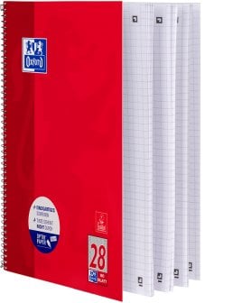 Oxford Collegeblock A4+220x295mm 80 Bl. Kariert Rand L+R