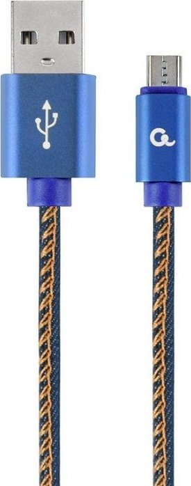 Kabel USB Gembird USB-A - microUSB 1 m Niebieski (CC-USB2J-AMmBM-1M-BL)