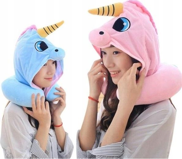 Pan i Pani Gadżet Poduszka jednorożec z kapturem