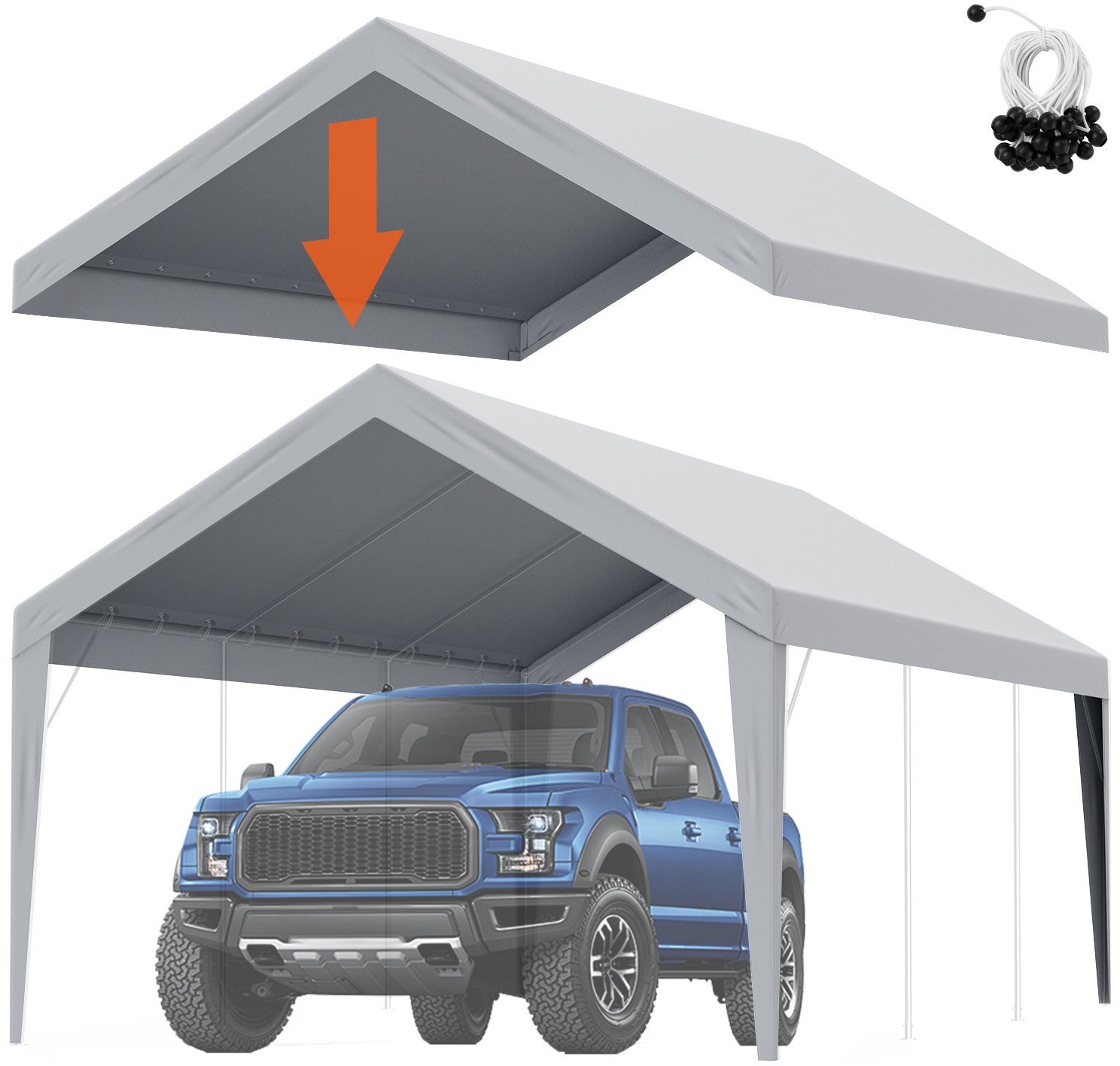 Wymienna Wiata do Garażu Szara