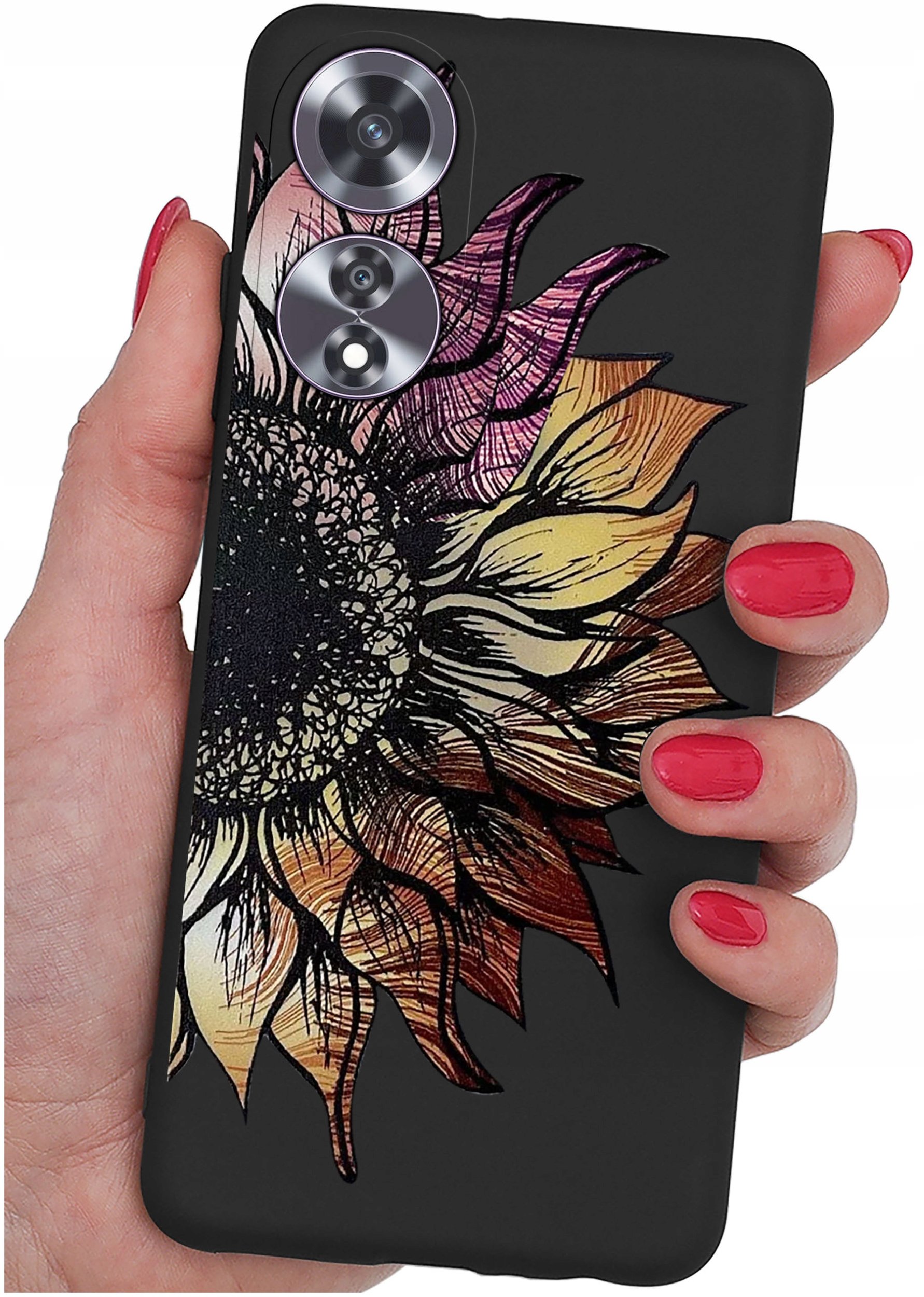 Etui do Oppo A60 4G WZORY |SILIKONOWE MATT CASE + SZKŁO 9H