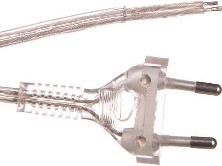 Zamel Przewód przyłączeniowy bez wyłącznika 250cm bezbarwny SP-250/2X0,75/-BZB (YNS10000453)