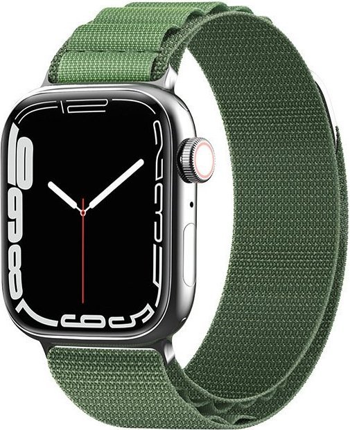 Hurtel Pasek ze stalową sprzączką Alpine do Apple Watch 42 / 44 / 45 / 49 mm zielony Pasek ze stalową sprzączką Alpine do Apple Watch 42 / 44 / 45 / 4