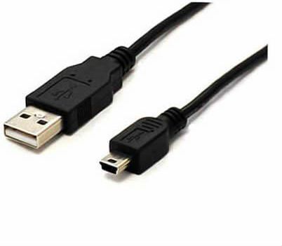 Kabel USB Sharkoon USB-A - miniUSB 1 m Czarny (4044951015566)
