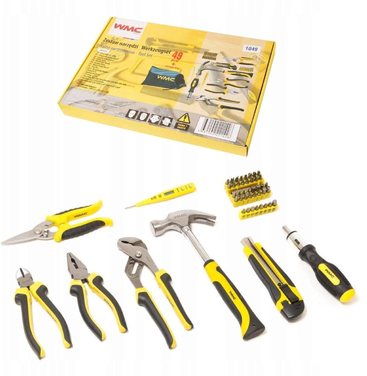 WMC ZESTAW NARZĘDZIOWY 49EL KLUCZE WKRĘTAKI BITY