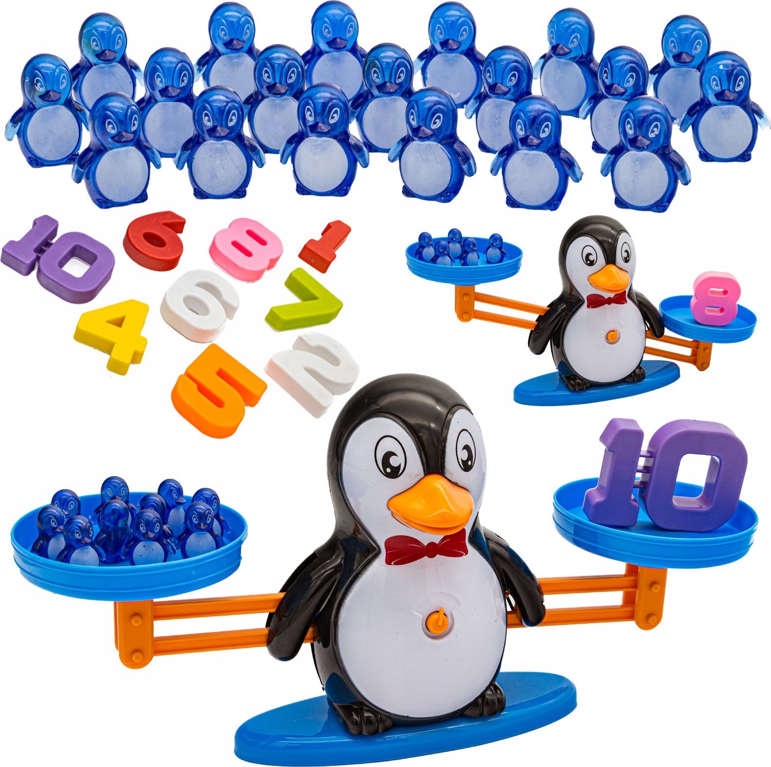 DK Gra Nauka Liczenia - Równoważnia Waga Szalkowa Pingwin - Counting Penguins