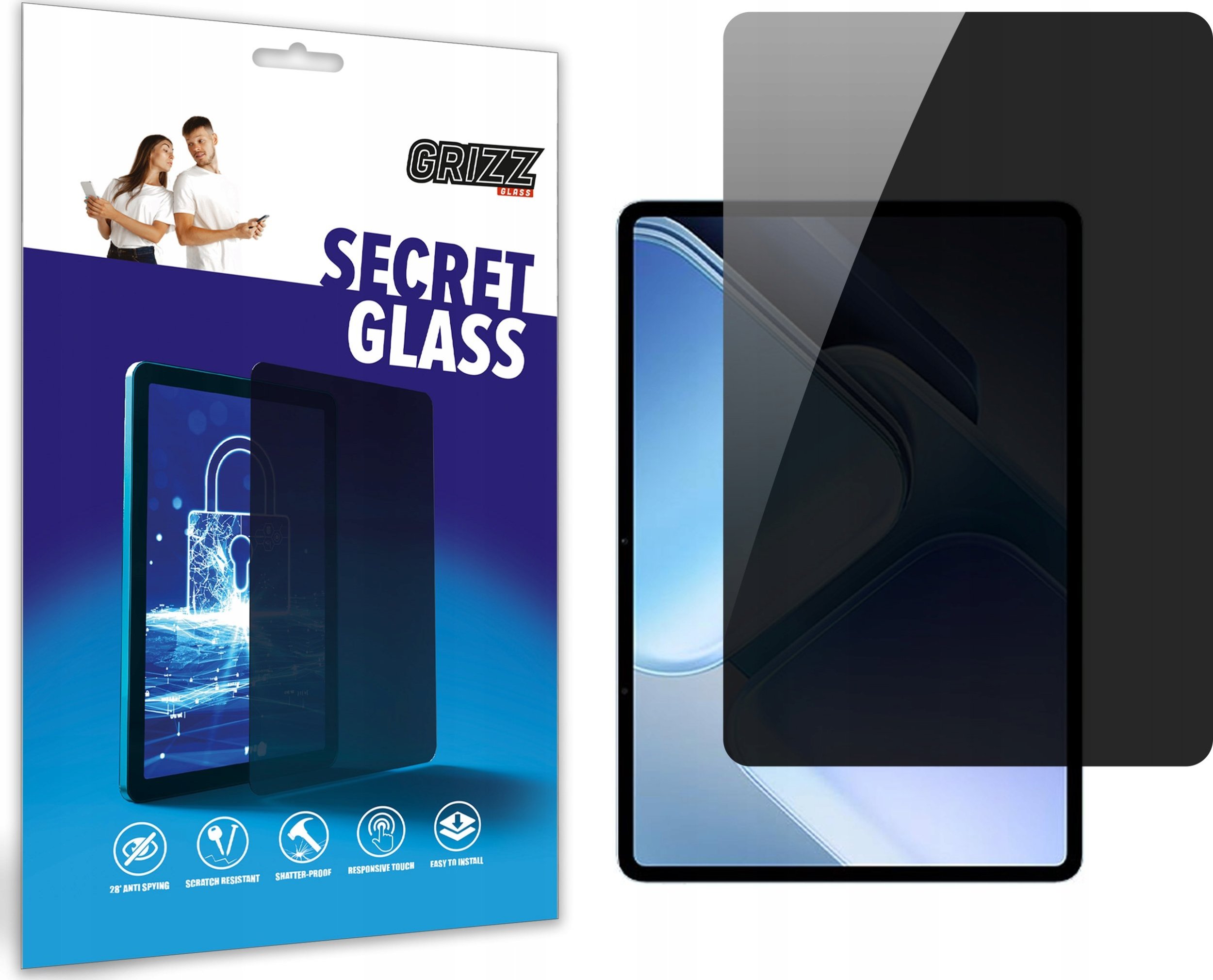 GrizzGlass Szkło prywatyzujące GrizzGlass SecretGlass do Vivo IQOO Pad 2 Pro