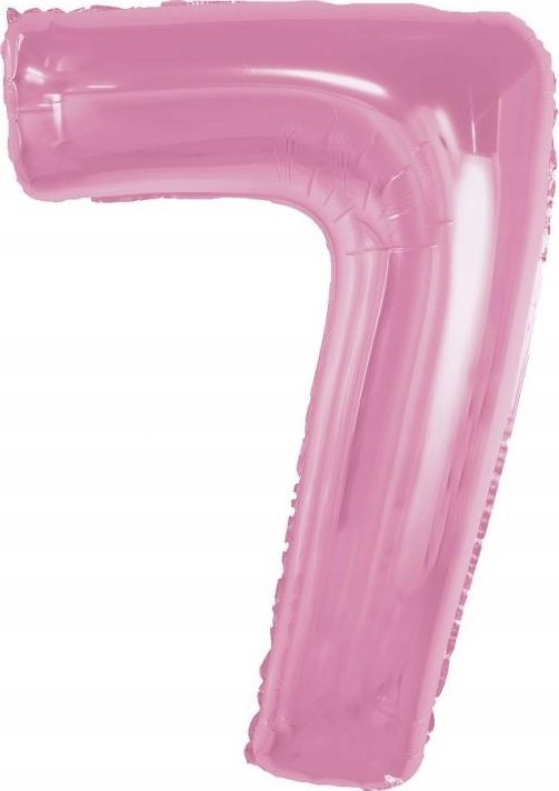 GoDan Balon foliowy cyfra 7 jasnoróżowa Smart 92cm