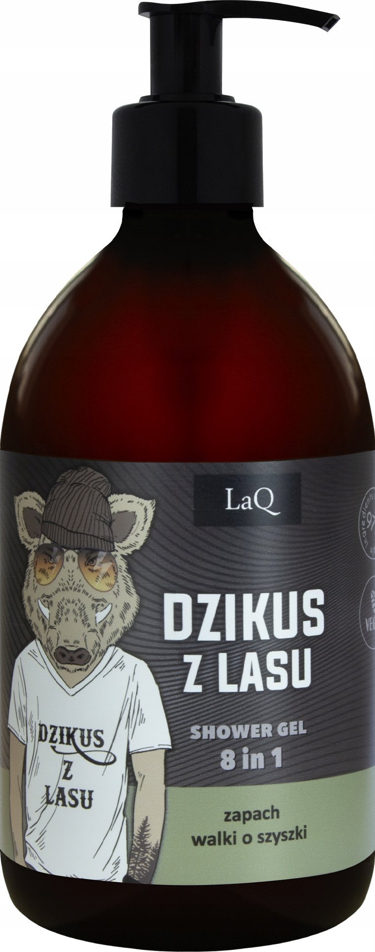 LAQ_Dzikus z Lasu Czarny Mat żel pod prysznic 500ml