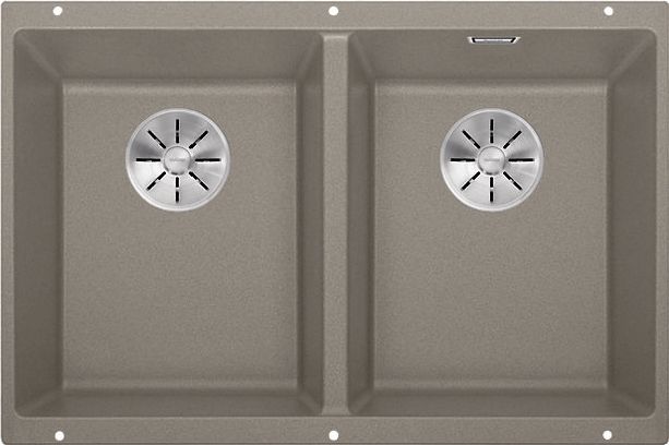 Zlewozmywak Blanco Subline 350/350-U Silgranit tartufo z korkiem InFino (523581)