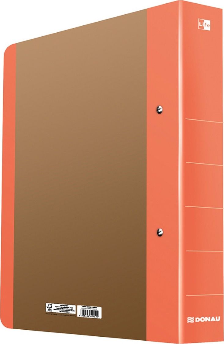 Segregator Donau Life 2-ringowy A4 50mm pomarańczowy (493182)