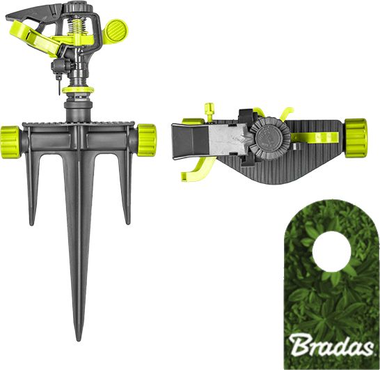 Bradas Zraszacz ogrodowy pulsacyjny na kolcu trójzębnym LE-6105 BRADAS 3225