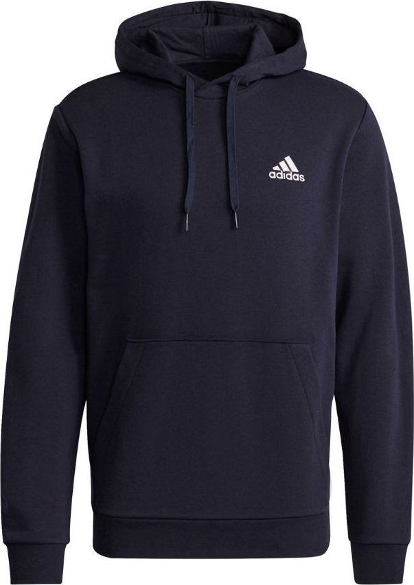 Adidas Bluza męska adidas Essentials Fleece Hoodie granatowa H12216