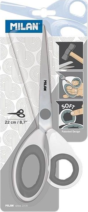 Milan Nożyczki biurowe białe (10265)