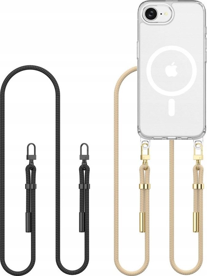 TECH-PROTECT FLEXAIR CHAIN MAGSAFE IPHONE 16E BLACK & TAUPE