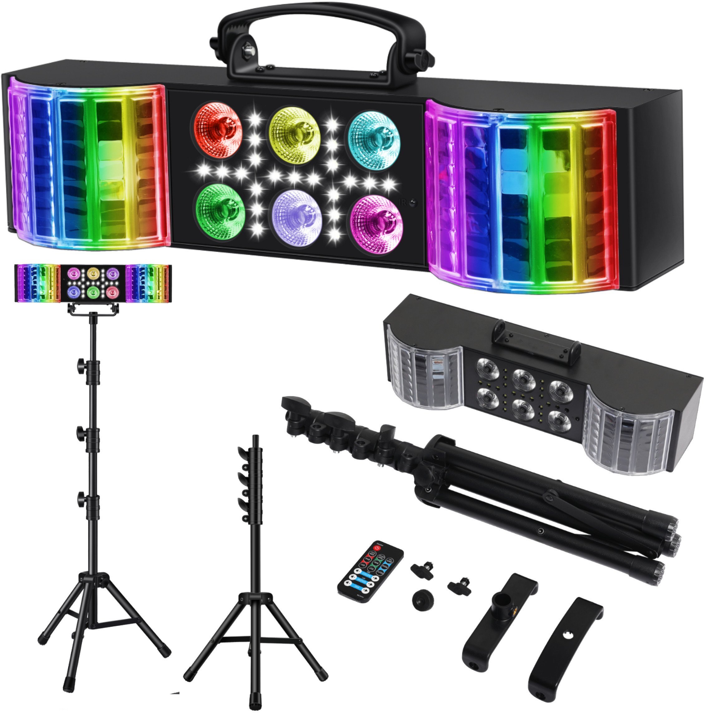 LIGHT4ME MAGIC BAR 3 multiefekt świetlny RGBW 3w1 efekt par derby biały stroboskop pilot