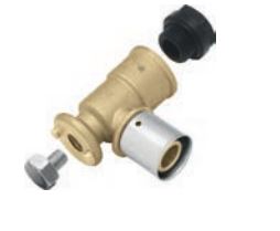 KAN-therm Podejście długie do baterii mosiężne Press 16x2/G1/2" K-905002