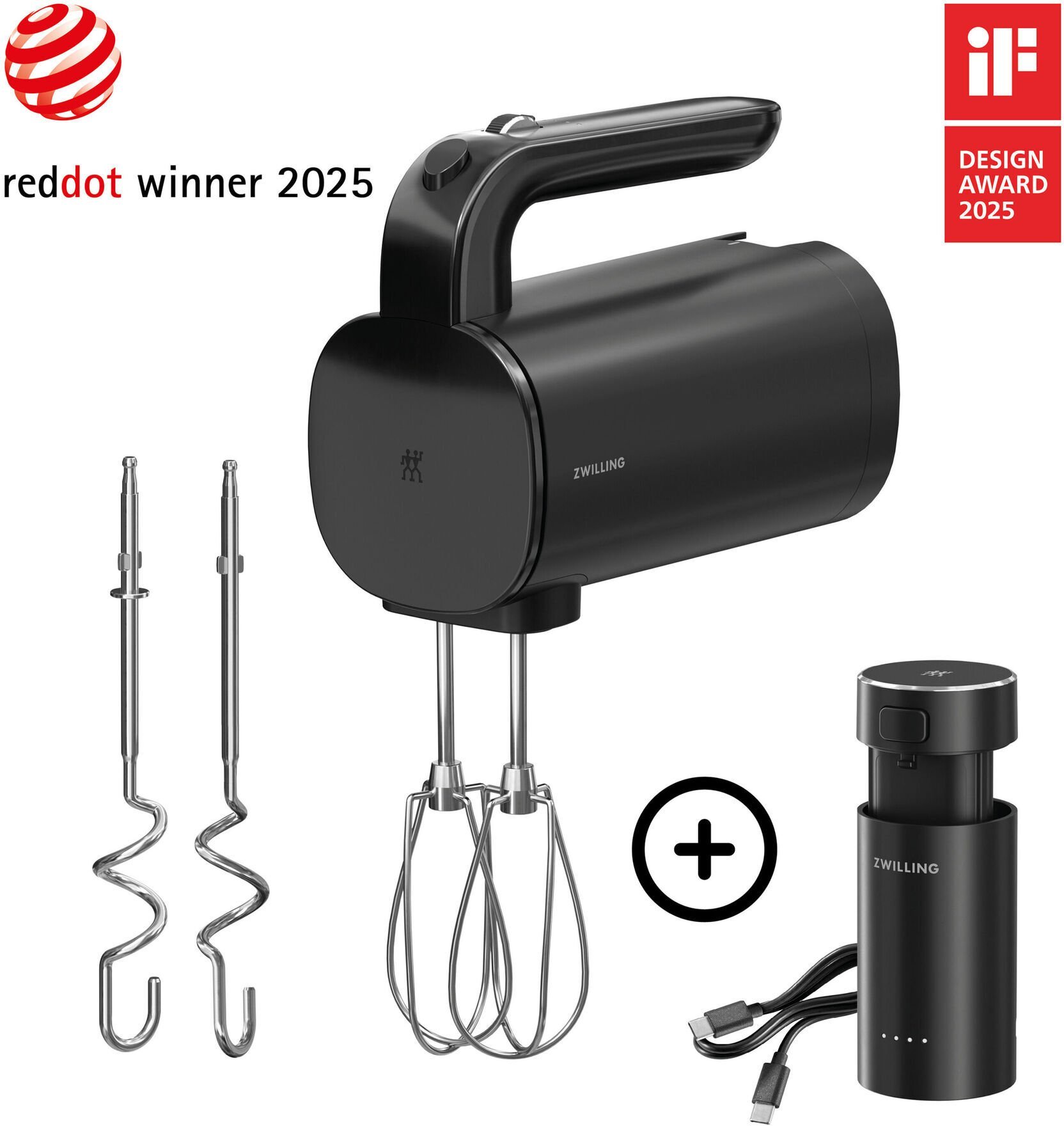 Mikser Zwilling XTEND Cordless Hand Mixer Starter Set with Battery
