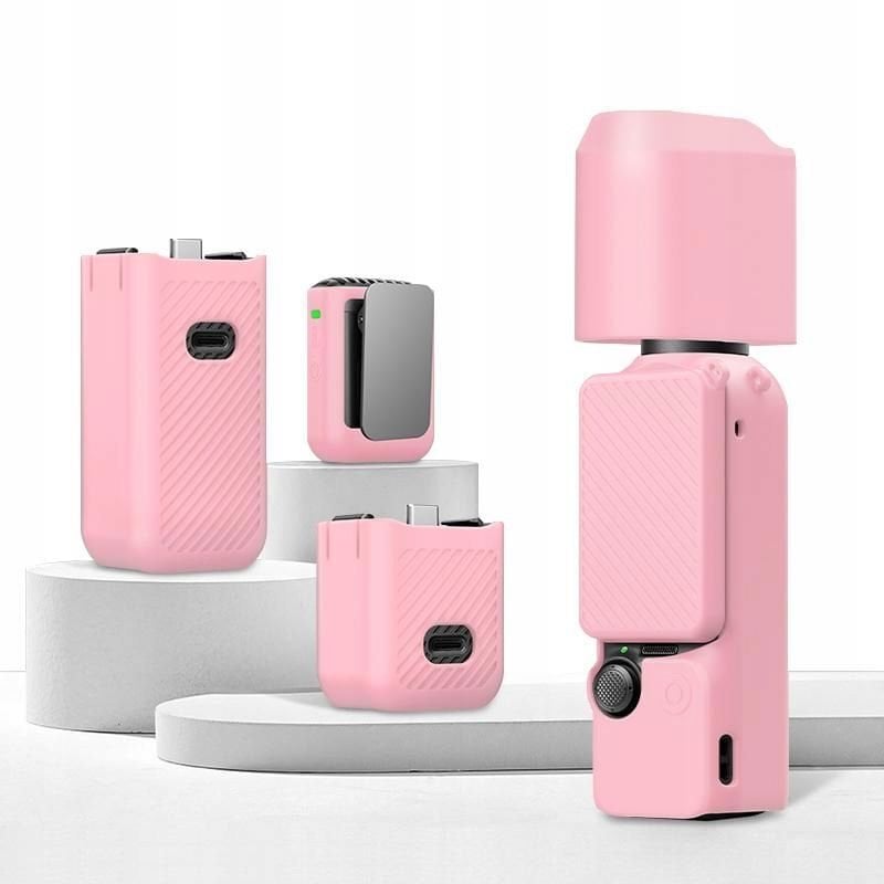 Futerał Etui Case Pokrowiec Ochronny 6w1 Do Dji Osmo Pocket 3 Różowy Tpu / Pu774f