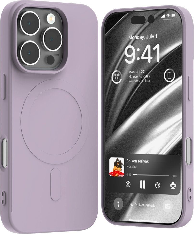 Mercury Mercury MagSafe Semi-Silicone iPhone 16 Pro 6,3" liliowy fiolet /lilac purple