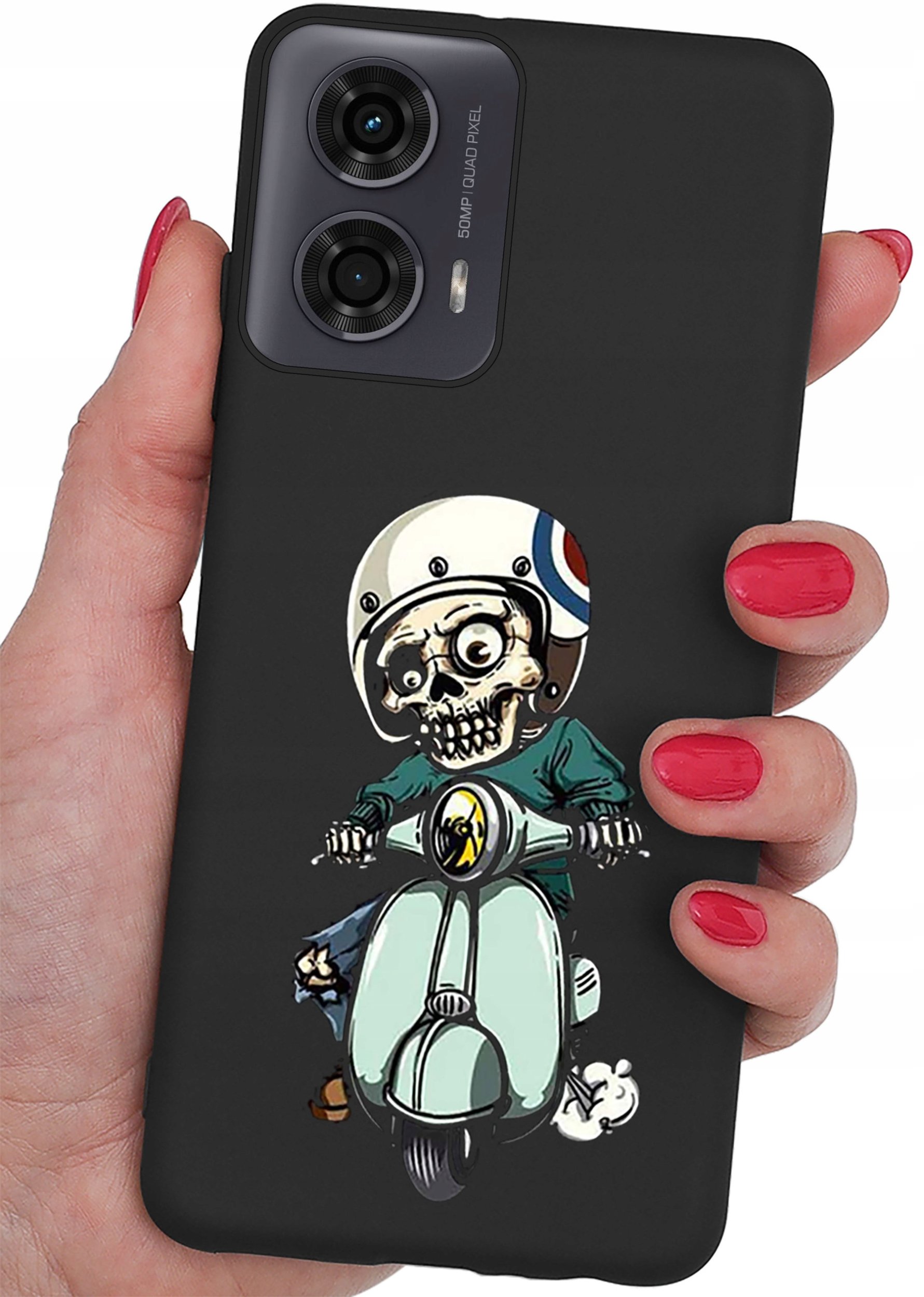 Etui do Motorola Moto G24 | G24 POWER | G04 CASE WZORY MATT PLECKI + SZKŁO