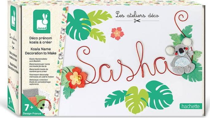 Janod Zestaw kreatywny Dekoracja z imieniem Koala 7+ Janod