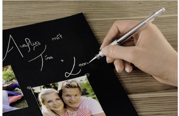 Hama Żelowy, Hybrid Gel Grip Creative Pen 1901, Srebrny (1901)