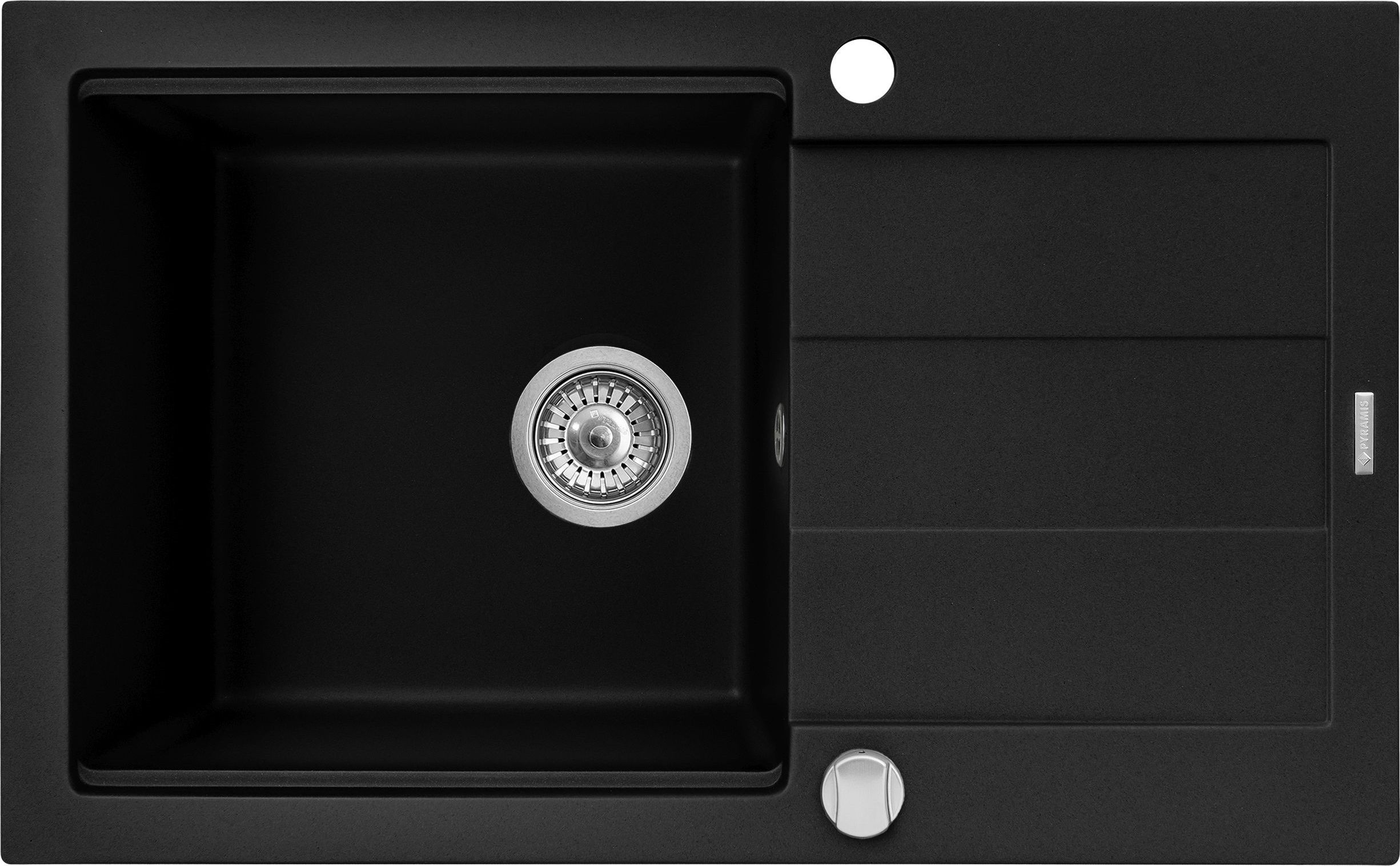 Zlewozmywak Pyramis SPARTA PLUS LUX 78X48 1B 1D volcano 070167101