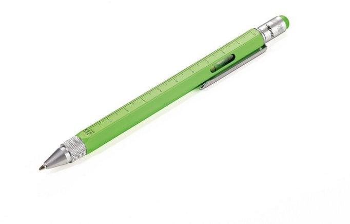 Długopis wielozadaniowy TROIKA Construction, zielony neonowy