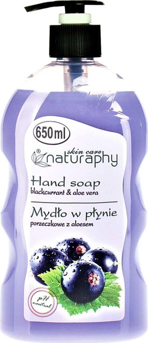 BluxCosmetics Mydło do rąk w płynie porzeczkowe z aloesem 650 ml