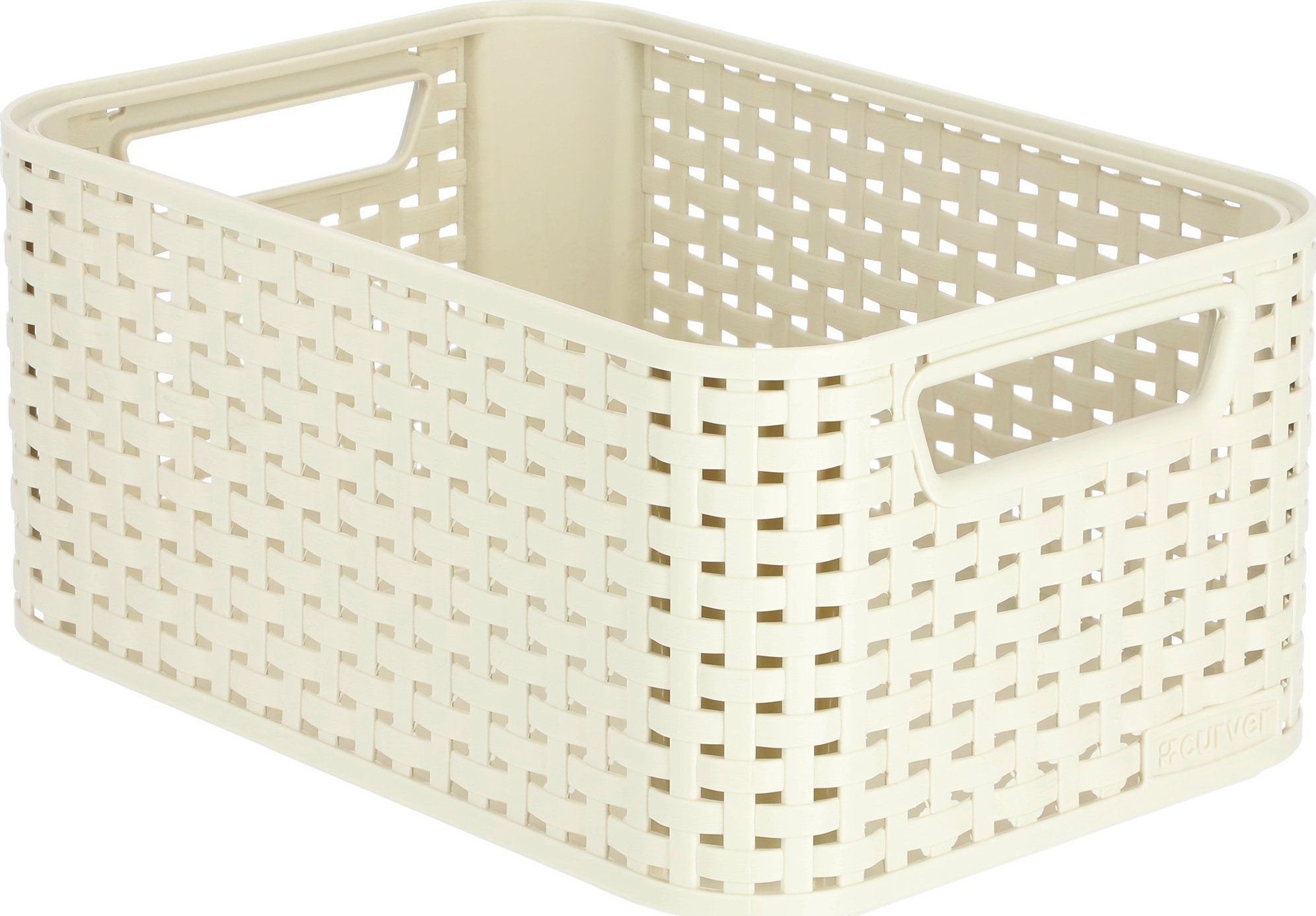 Kadax Curver Koszyk Pojemnik Do Przechowywania Kremowy