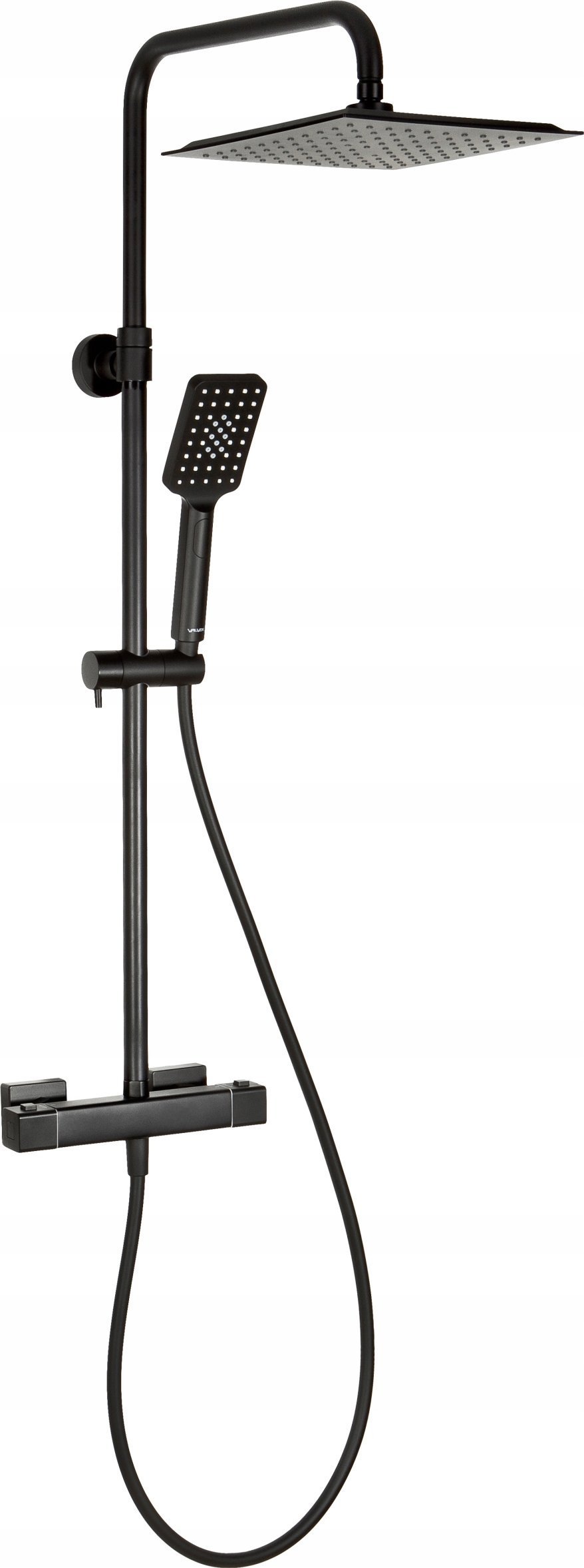 Zestaw prysznicowy Valvex 2447130 KOLUMNA NATRYSKOWA CUBUS BLACK Z BATERIĄ TERMOSTATYCZNĄ VALVEX // BV.2447130