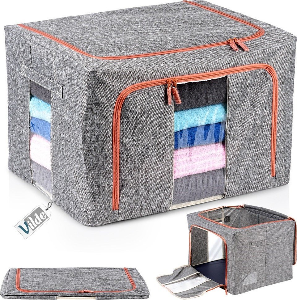 Vilde Pokrowiec na Pościel Koce Poduszki Ubrania Zapinany Solidny VILDE 66 l