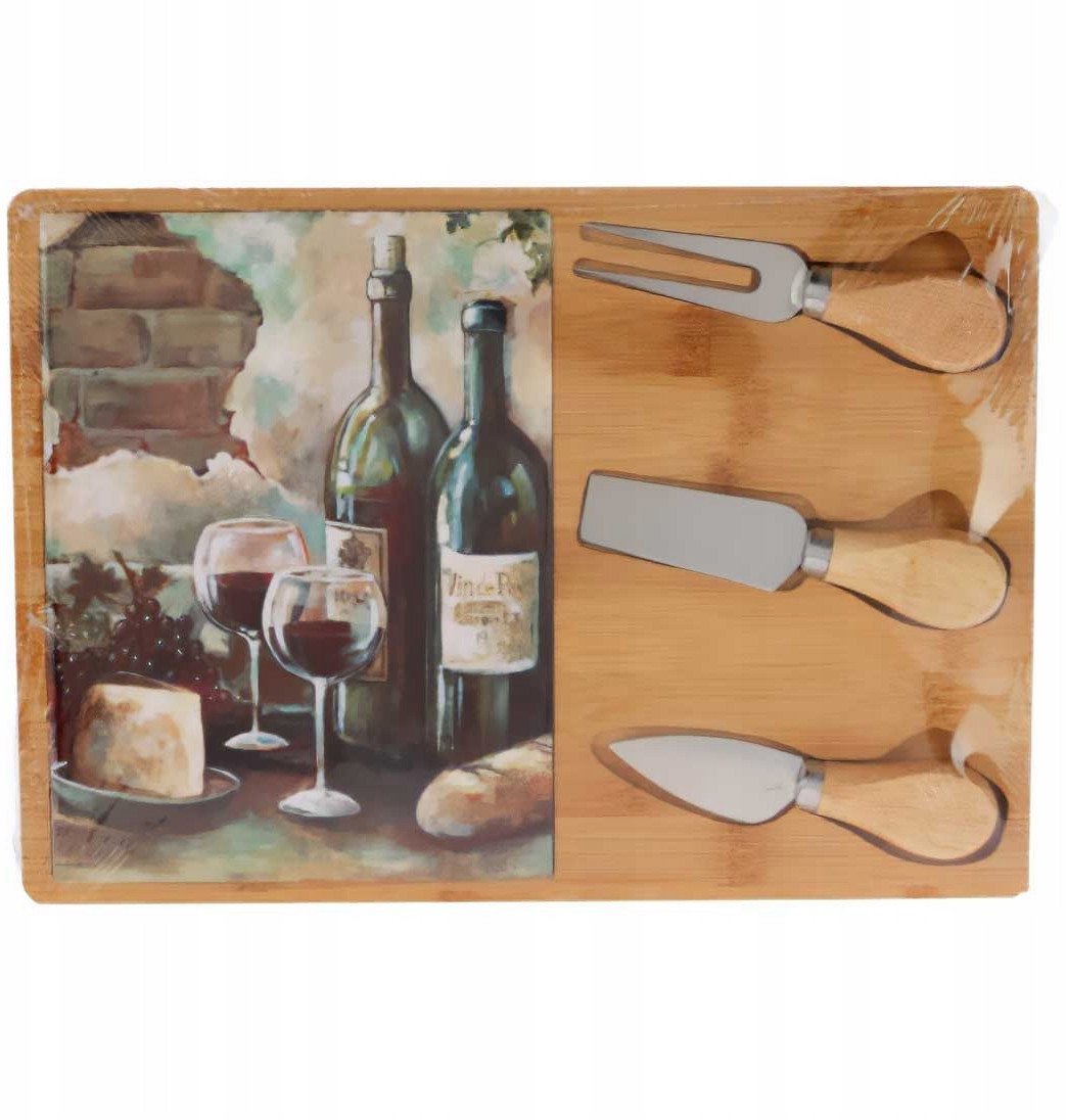 Deska do serów z zestawem nożyków, 30 x 21 cm
