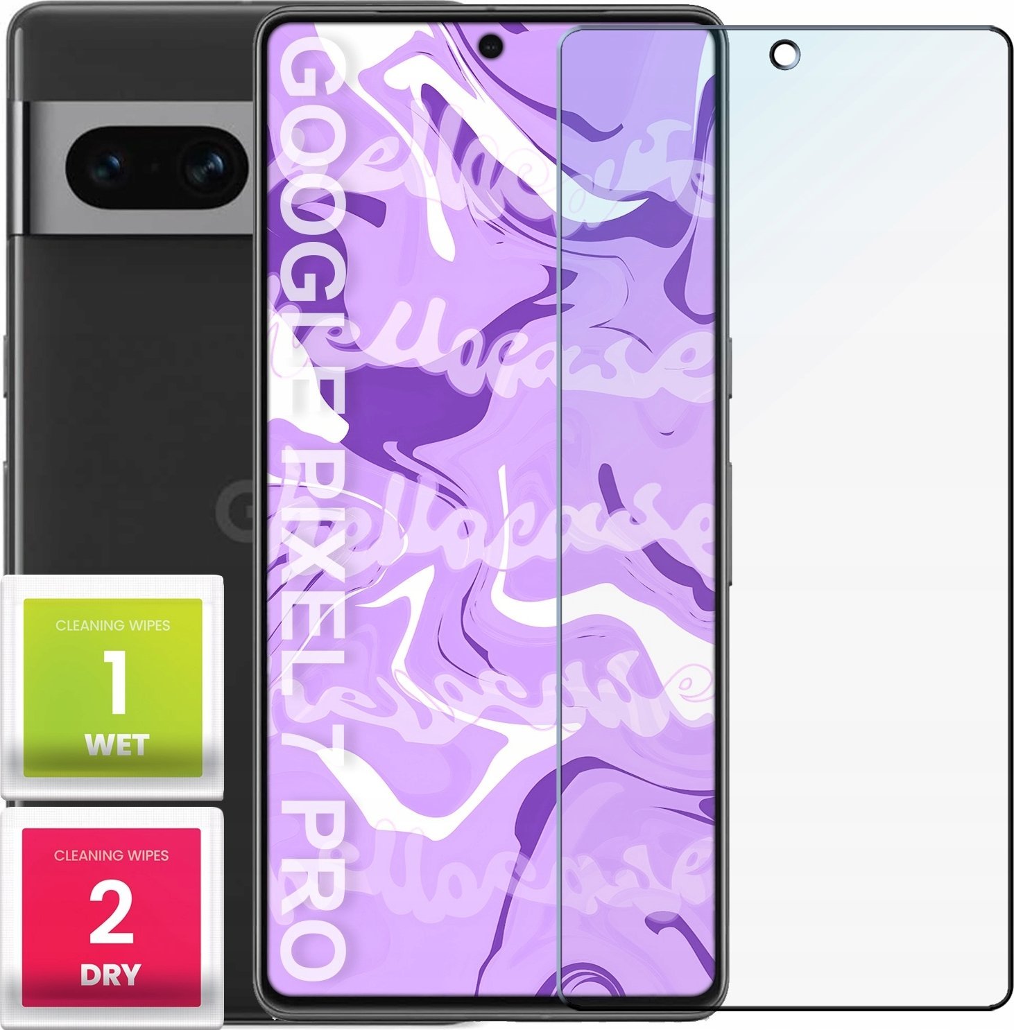 Hello Case Szkło Hartowane do Google Pixel 7 Pro (szybka 9H, płaskie 2.5D, ochronne)