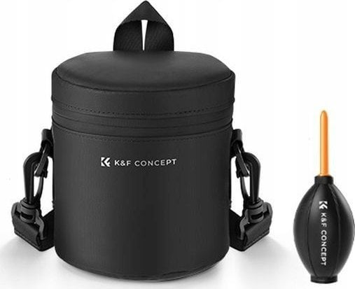 Pokrowiec Kf Pokrowiec Futerał Etui na Obiektyw Lens Wodoodporny 13x10cm + Gruszka K&F / Rozmiar S / KF13.189