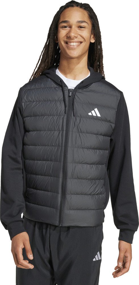 Kurtka męska adidas Essentials Climawarm Hybrid Down Hooded czarna KA5251 S
