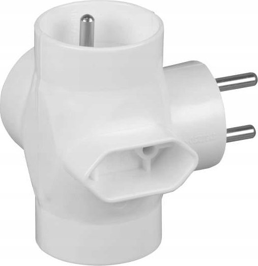 Timex Rozgałeźnik wtyczkowy 3x2P+Z +1xEuro biały R-44