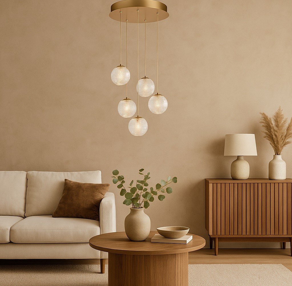 Lampa EDEM 5 ROUND Gold