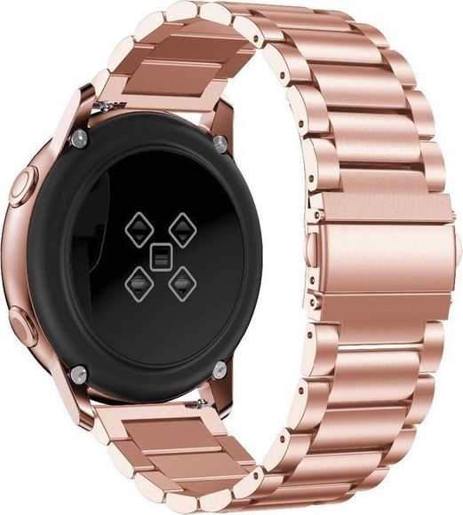 Alogy Bransoletka Alogy Stainless steel do Galaxy Watch Active 2 46mm różowa uniwersalny
