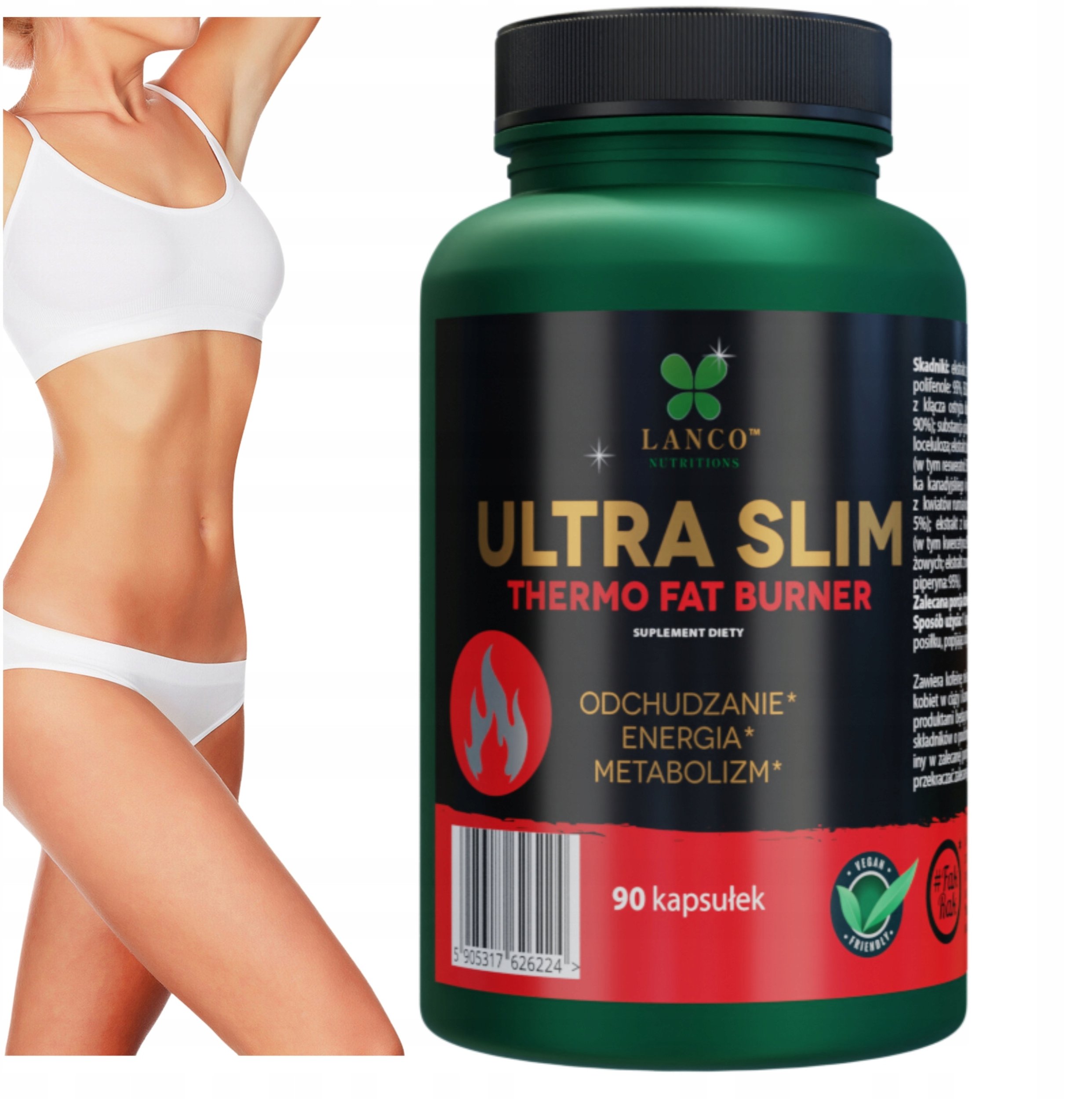 Lanco Ultra Slim Thermo Fat Burner 90 kapsułek one size
