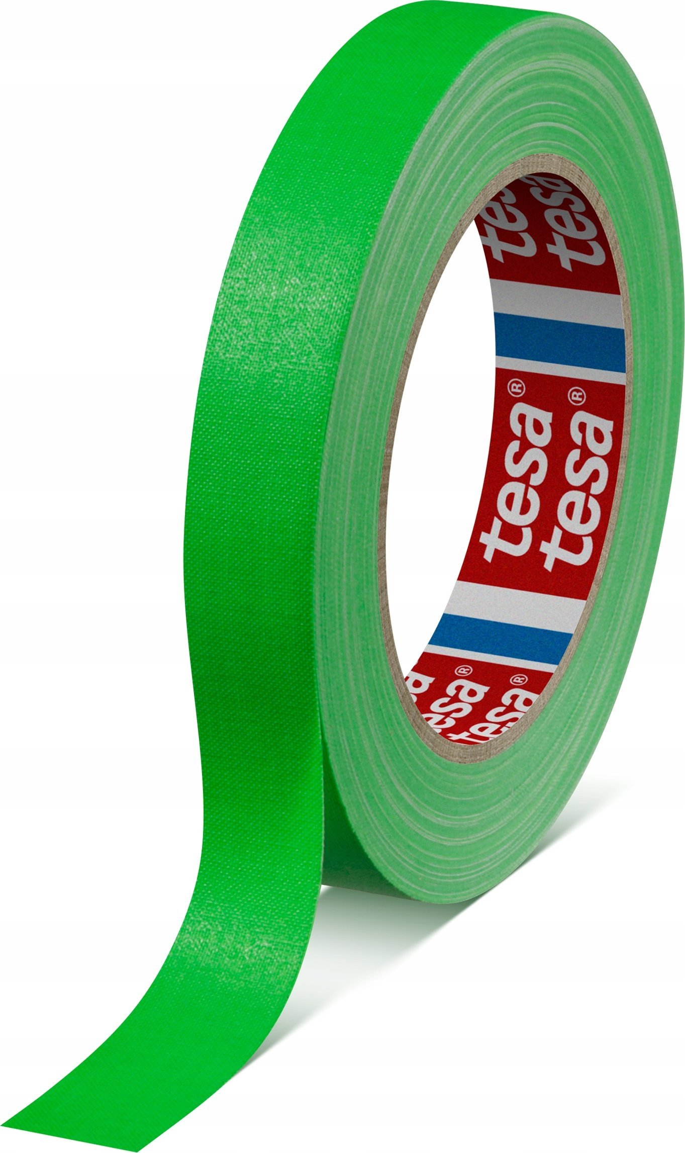Tesa tesaband fabric tape, 25m x 19mm, neon green